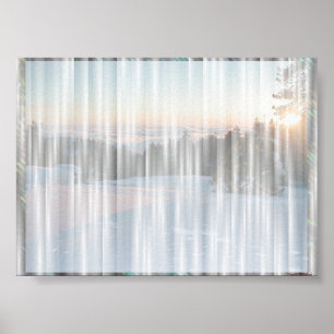 White Curtain #1 Poster