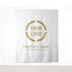White Custom Company Logo Backdrop For Events