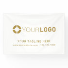 White Custom Company Logo Event Displays