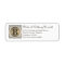 White Custom Monogram Return Address