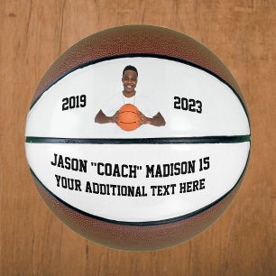 White Customisable Photo Basketball