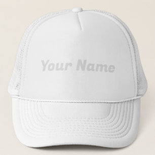 White CUSTOMIZABLE Trucker Hat