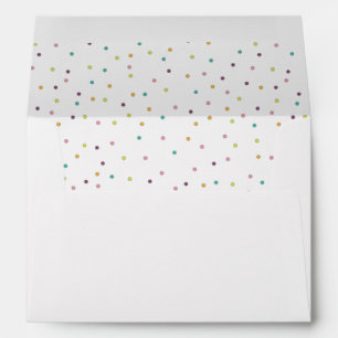 White Cute Colourful Envelope