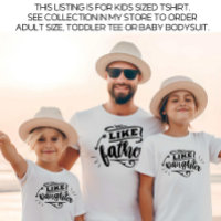 White Daddy and Me Matching Father Daughter Kids