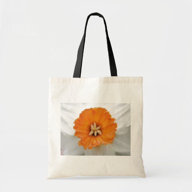 White daffodil Tote Bag (Front)