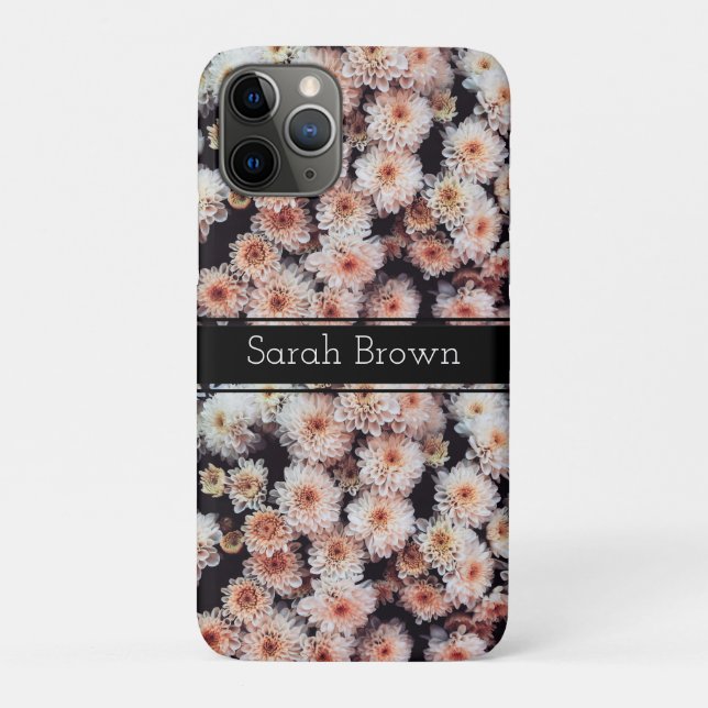 WHITE DAHLIA FLORAL ELEGANT CUSTOMISED Case-Mate iPhone CASE (Back)