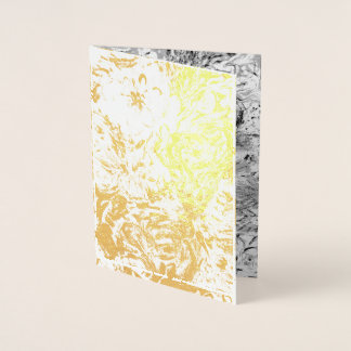 White Dahlia Foil Card