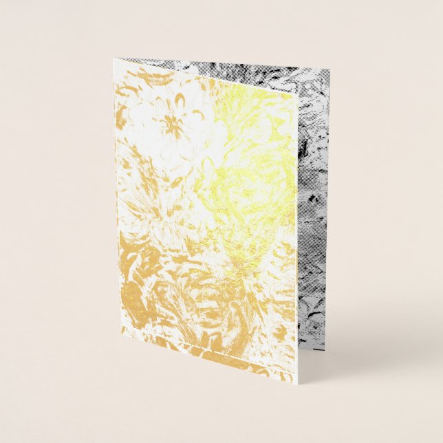 White Dahlia Foil Card (Front)