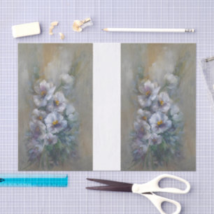 White Daises DBL Tissue Paper