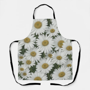 White Daisies Apron