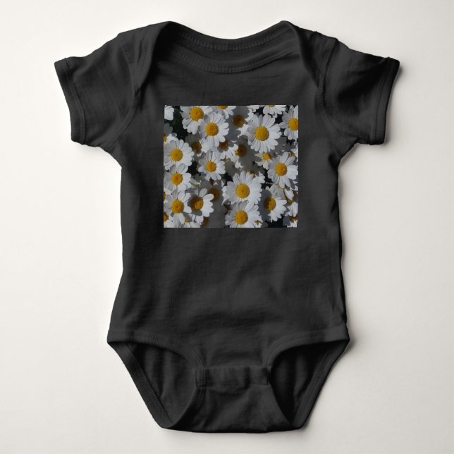 White Daisies Baby Bodysuit (Front)