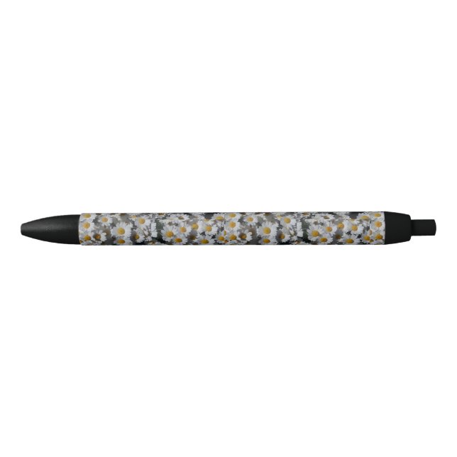White Daisies  Black Ink Pen (Front)