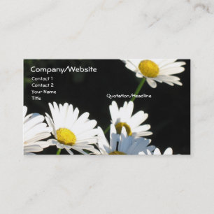 White Daisies Business Card