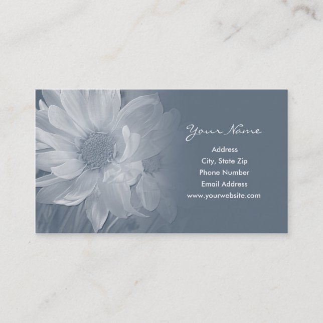 White Daisies Business Card (Front)