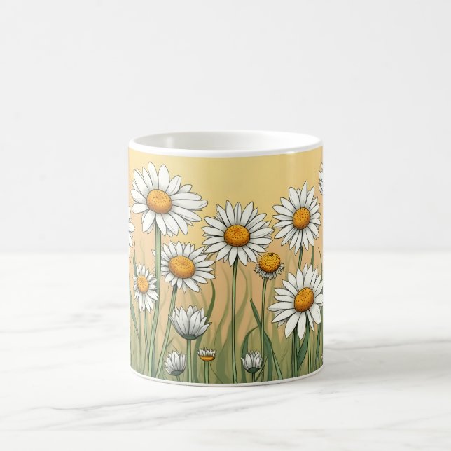 White Daisies Coffee Mug (Center)