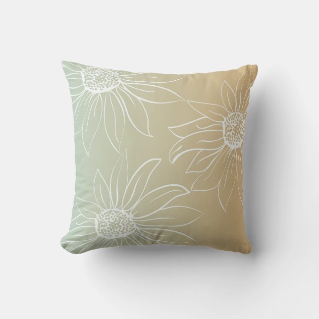 White Daisies Cushion (Front)