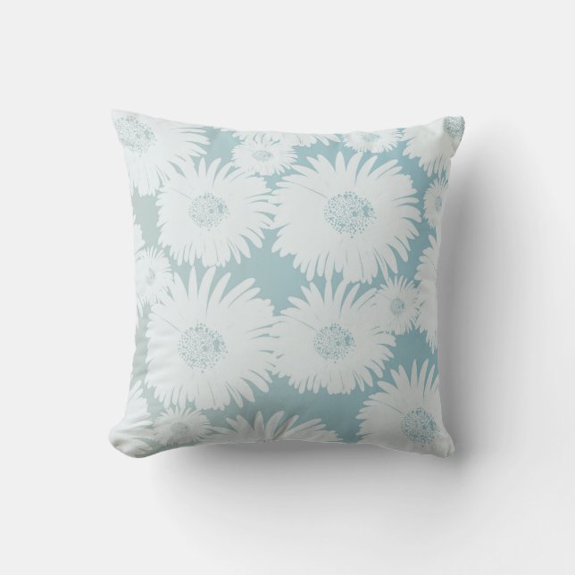 White Daisies Cushion (Front)