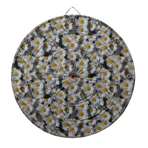 White Daisies Dartboard