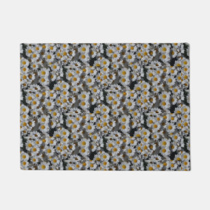 White Daisies  Doormat