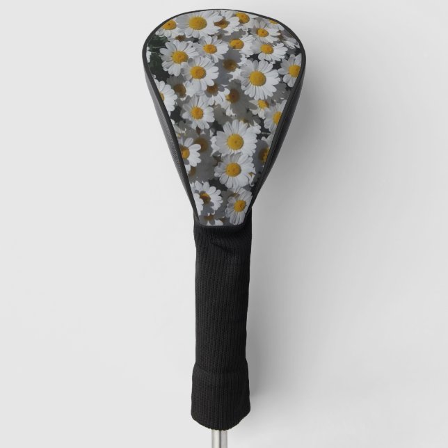 White Daisies Golf Head Cover (Front)