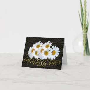 White Daisies Note Card