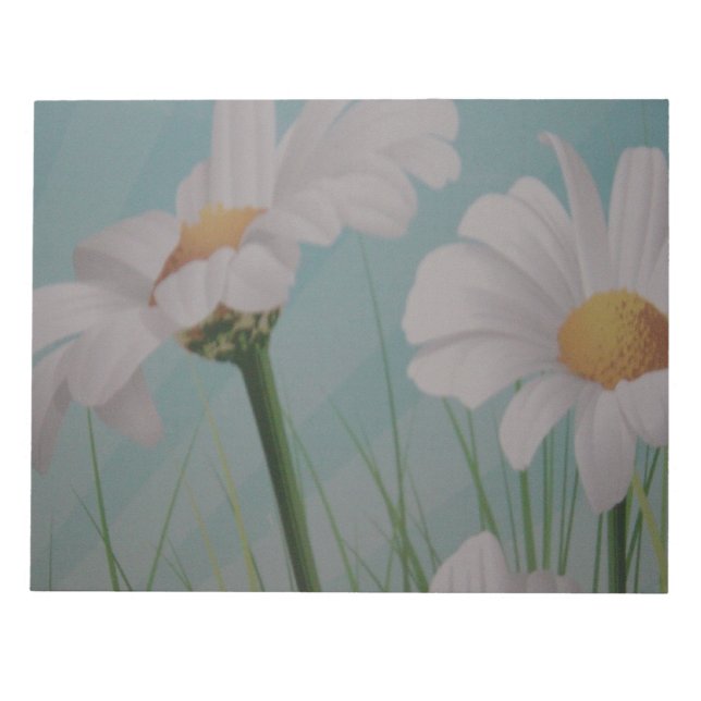 WHITE DAISIES NOTEPAD (Front)