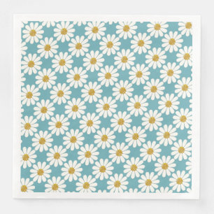 White Daisies patterns Napkin