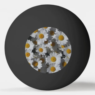 White Daisies Ping Pong Ball