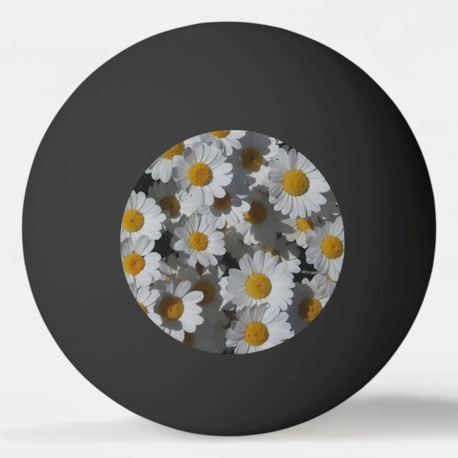 White Daisies Ping Pong Ball (Front)