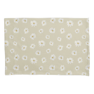 White Daisies Seamless Clear Image Standard Pillowcase