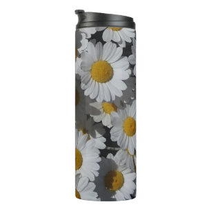 White Daisies Thermal Tumbler