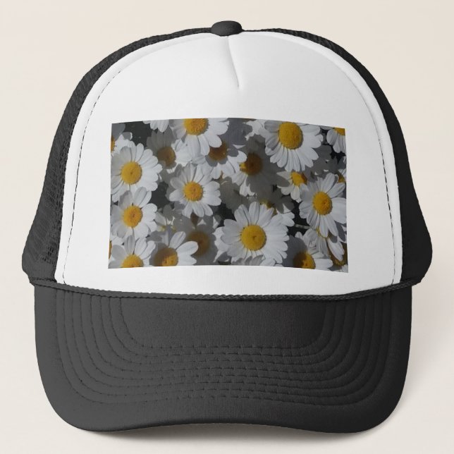White Daisies  Trucker Hat (Front)
