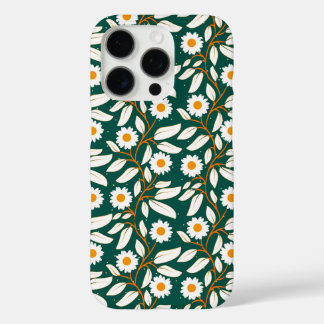 White daisies with bright yellow centers iPhone 16 pro case