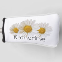 White Daisies with Custom Name
