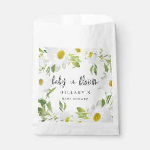 White Daisy   Baby Shower Summer floral bloom Favour Bags
