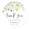 White Daisy Baby Shower Thank You Favour Sticker