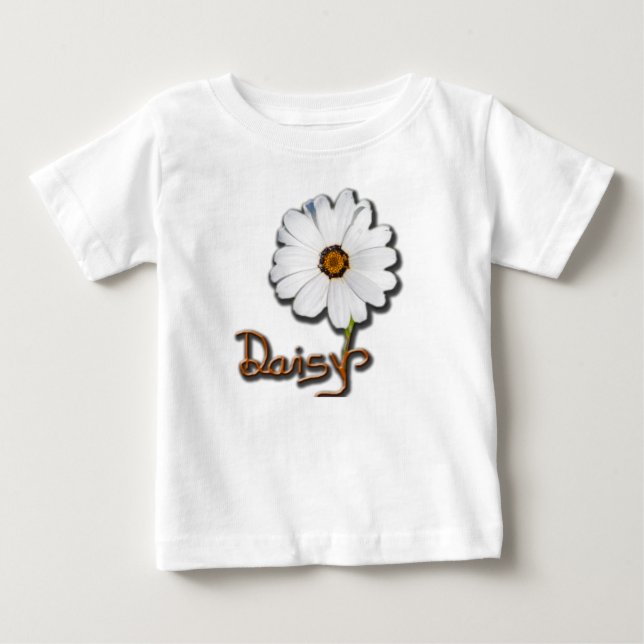 White Daisy Baby T-Shirt (Front)