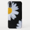 White Daisy Black Custom Name