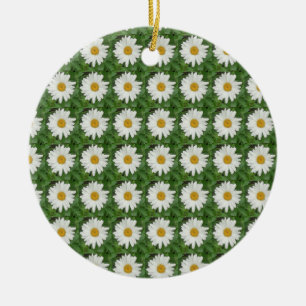 White Daisy Ceramic Tree Decoration