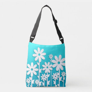 White Daisy Crossbody Bag