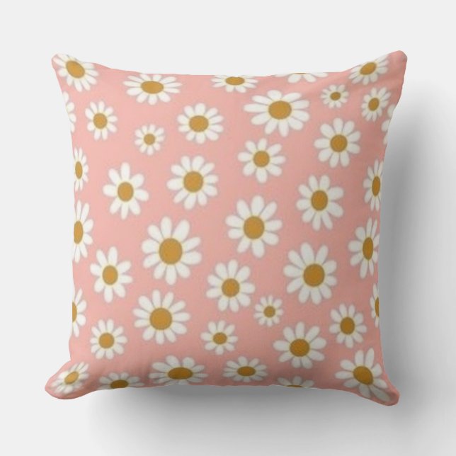White Daisy Cushion (Front)