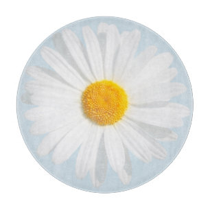 white daisy cutting board