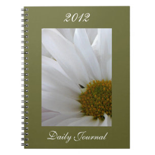 White Daisy-Daily Journal-Customise Year Notebook