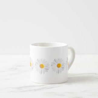 white daisy espresso cup