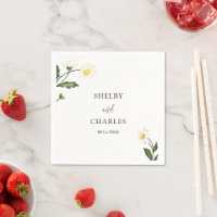 White Daisy Floral Rustic Wedding