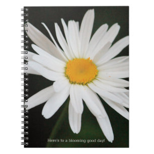 White Daisy Flower Notebook