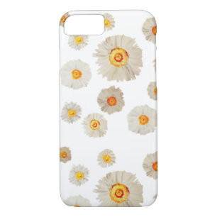 White Daisy Flowers Apple iPhone 8/7, Barely There iPhone 8/7 Case
