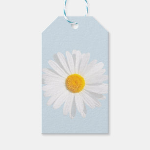 white daisy gift tags
