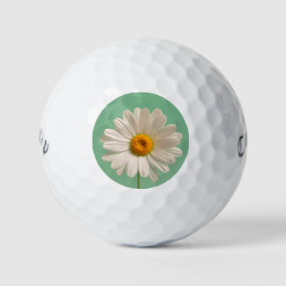 White daisy golf balls