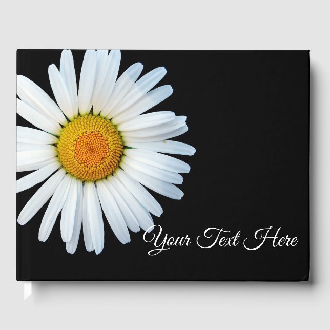 White Daisy Guest Book (Front)